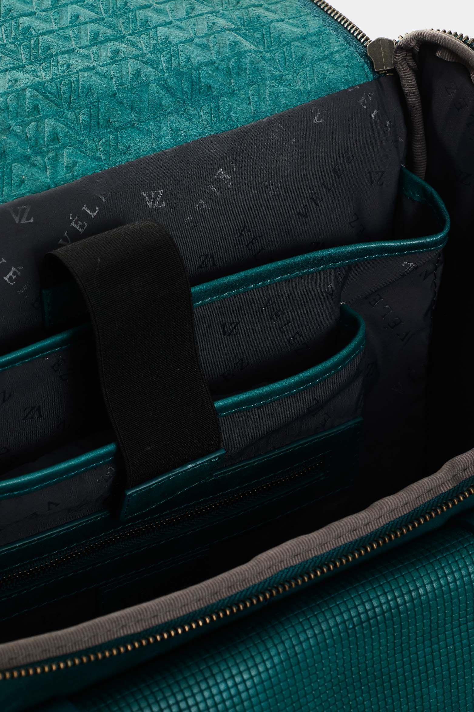 Vélez Morral De Cuero  Hombre New Archaeology Agua Marina-4