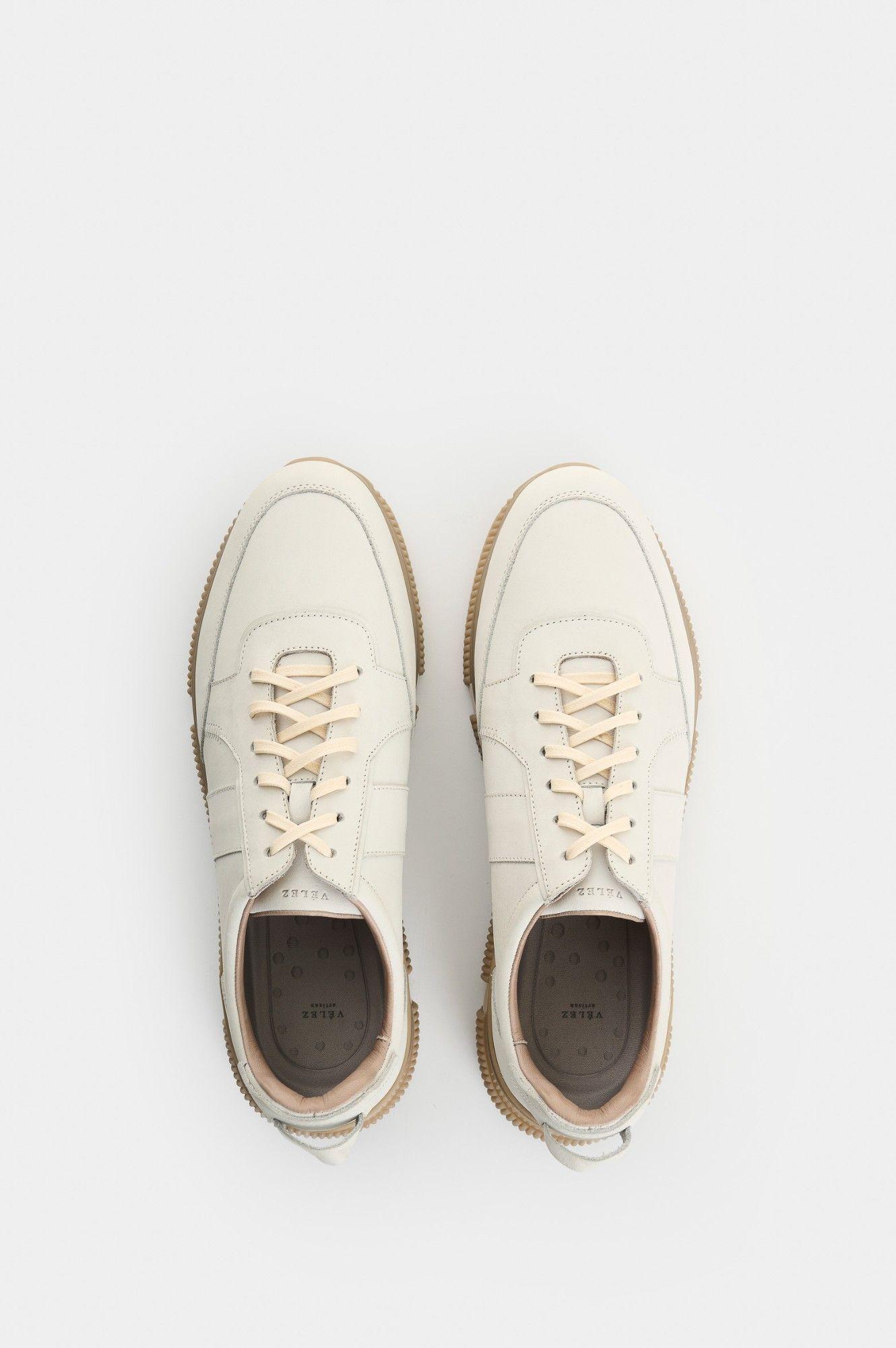 Zapatillas Hombre Cuero Blanco-3