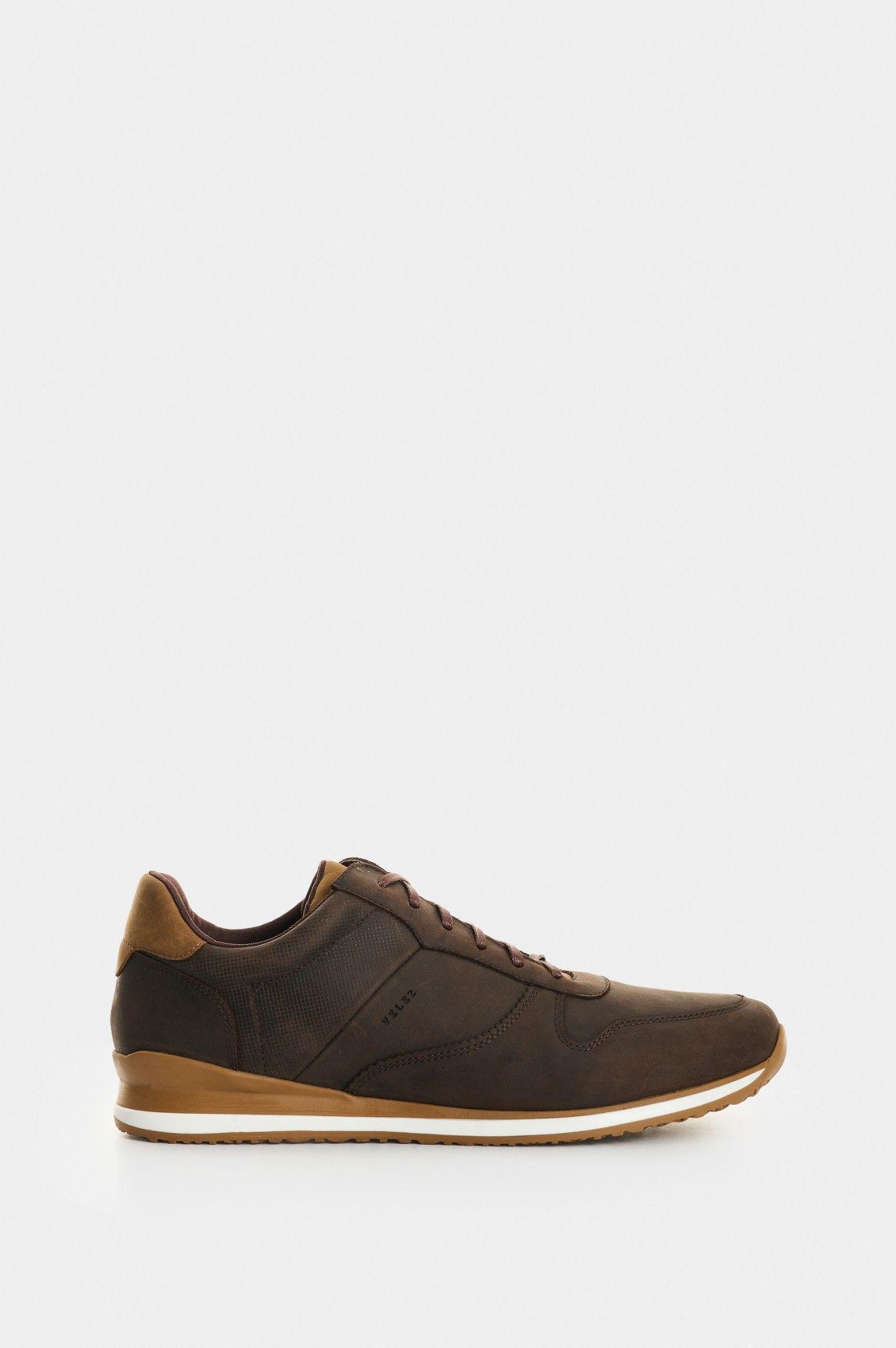 Zapatillas Hombre Cuero Café-0