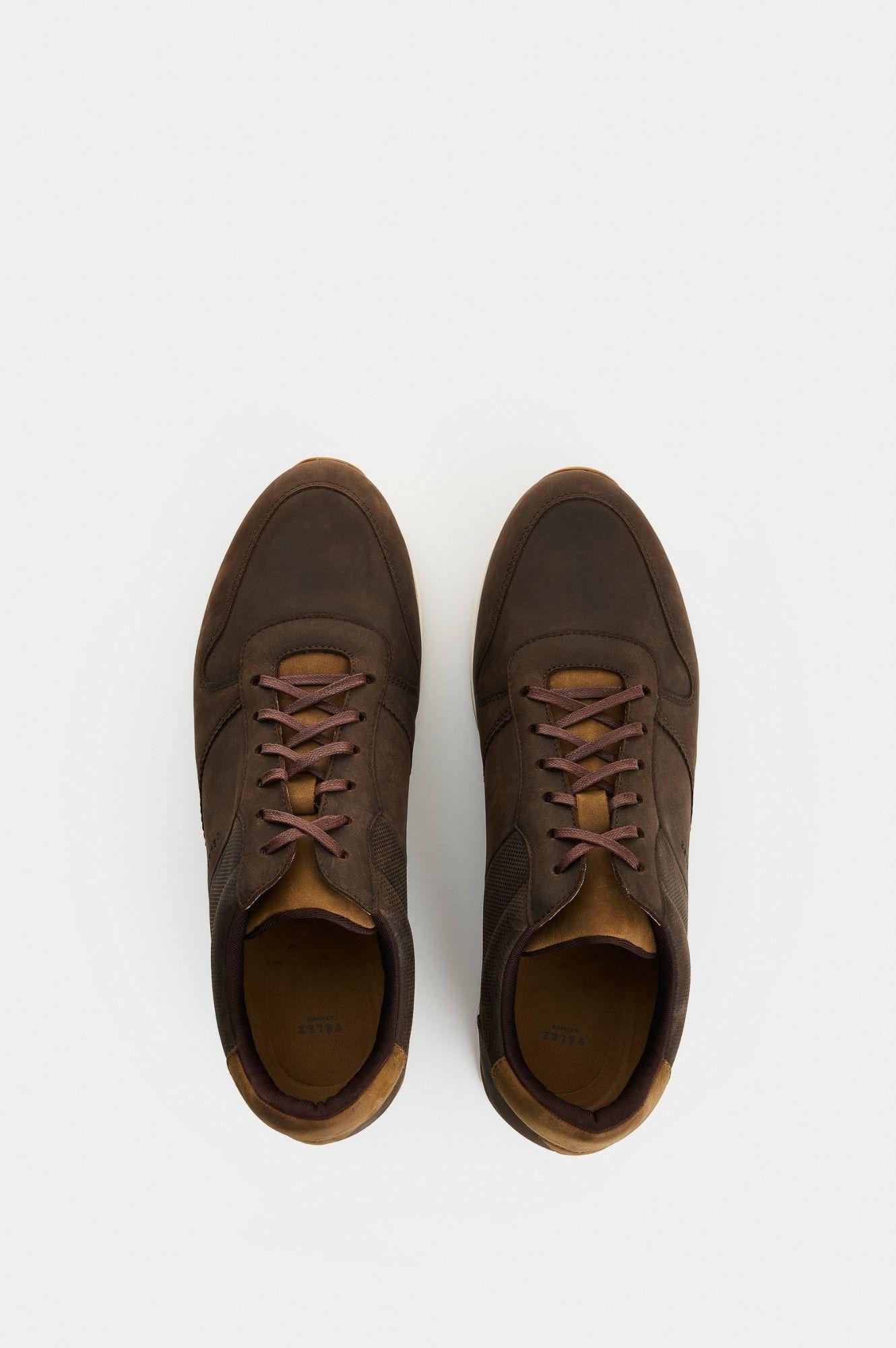 Zapatillas Hombre Cuero Café-3