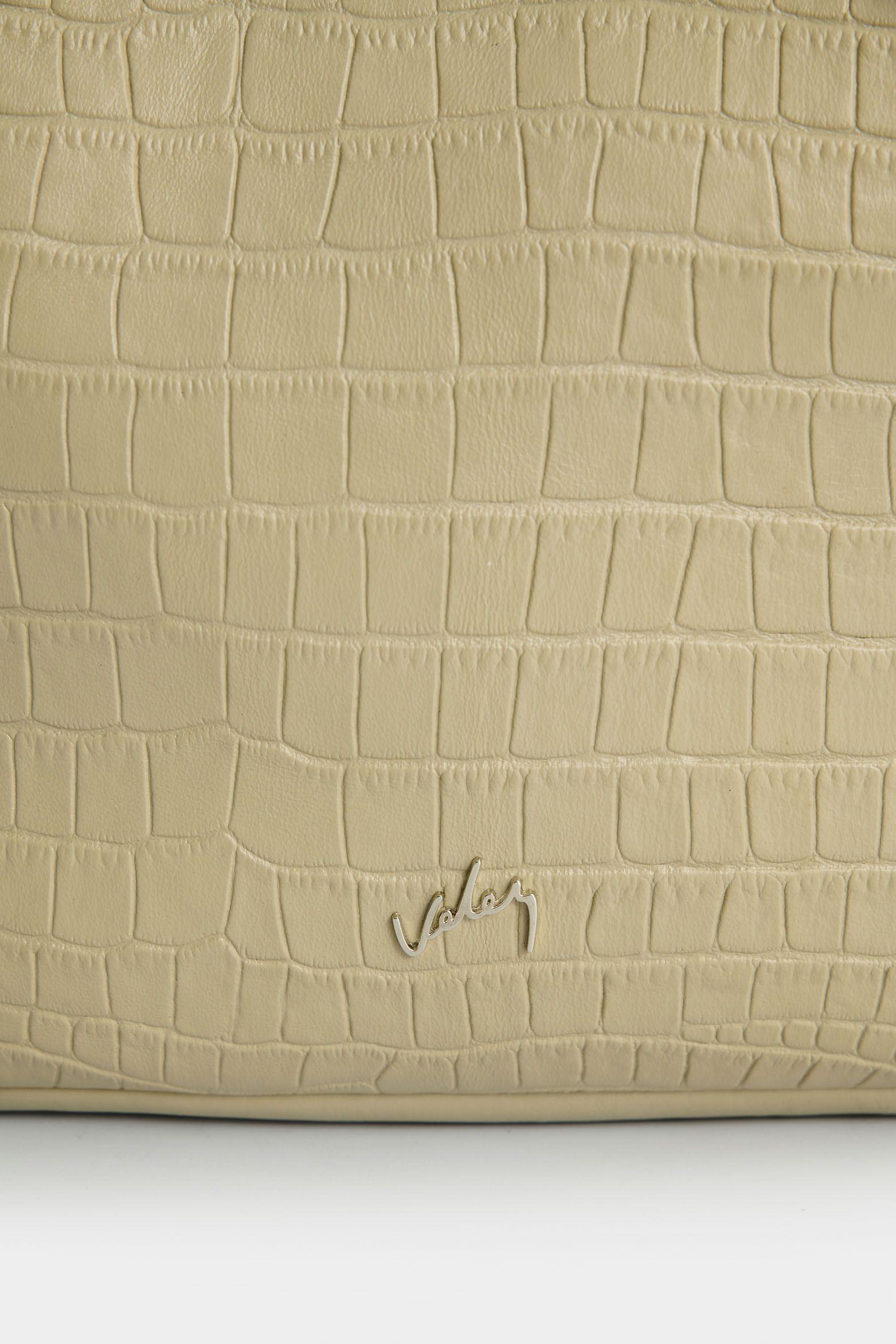 Vélez Bowling Calafate De Cuero Para Mujer Grabado Arena-3