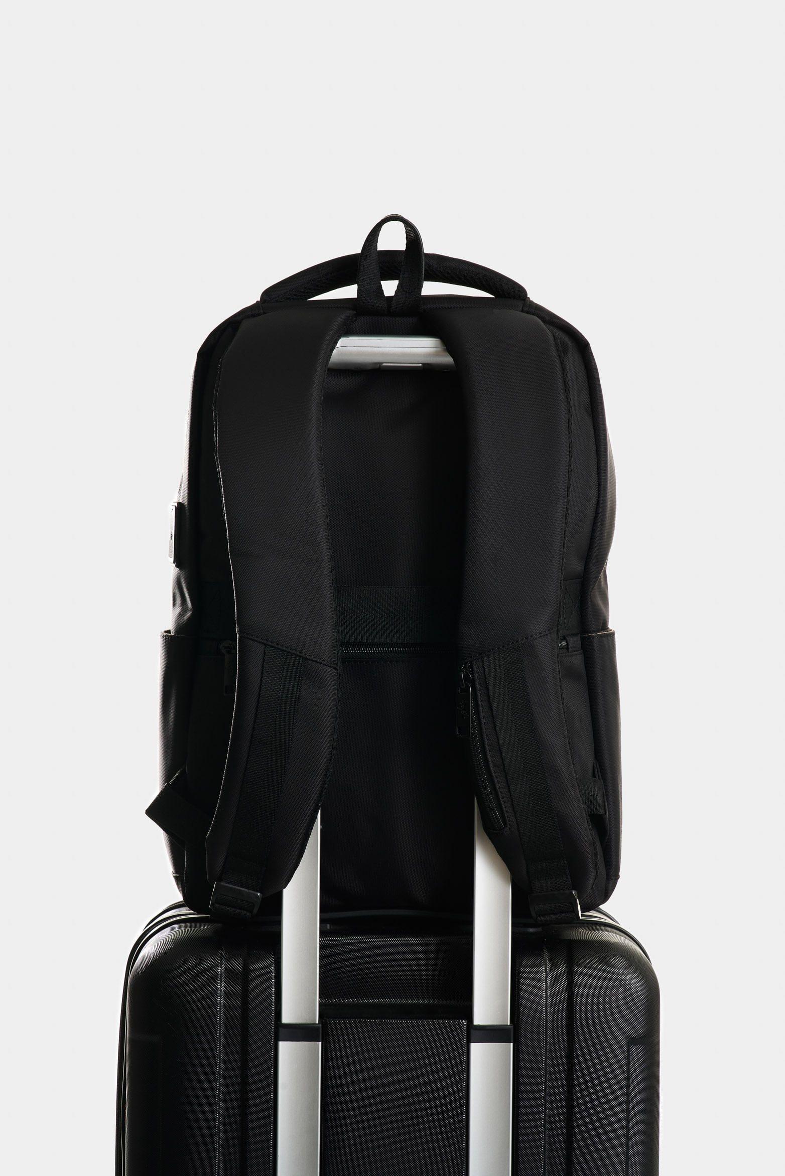 Vélez Morral Leo En Lona Y Cuero Hombre Multifuncional Negro-2
