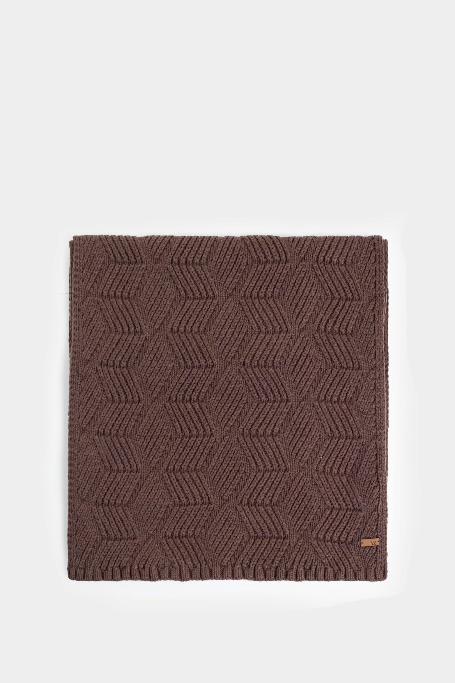 Vélez Bufanda Heágonos En Tejido Punto Hombre Monocolor Cafe-0