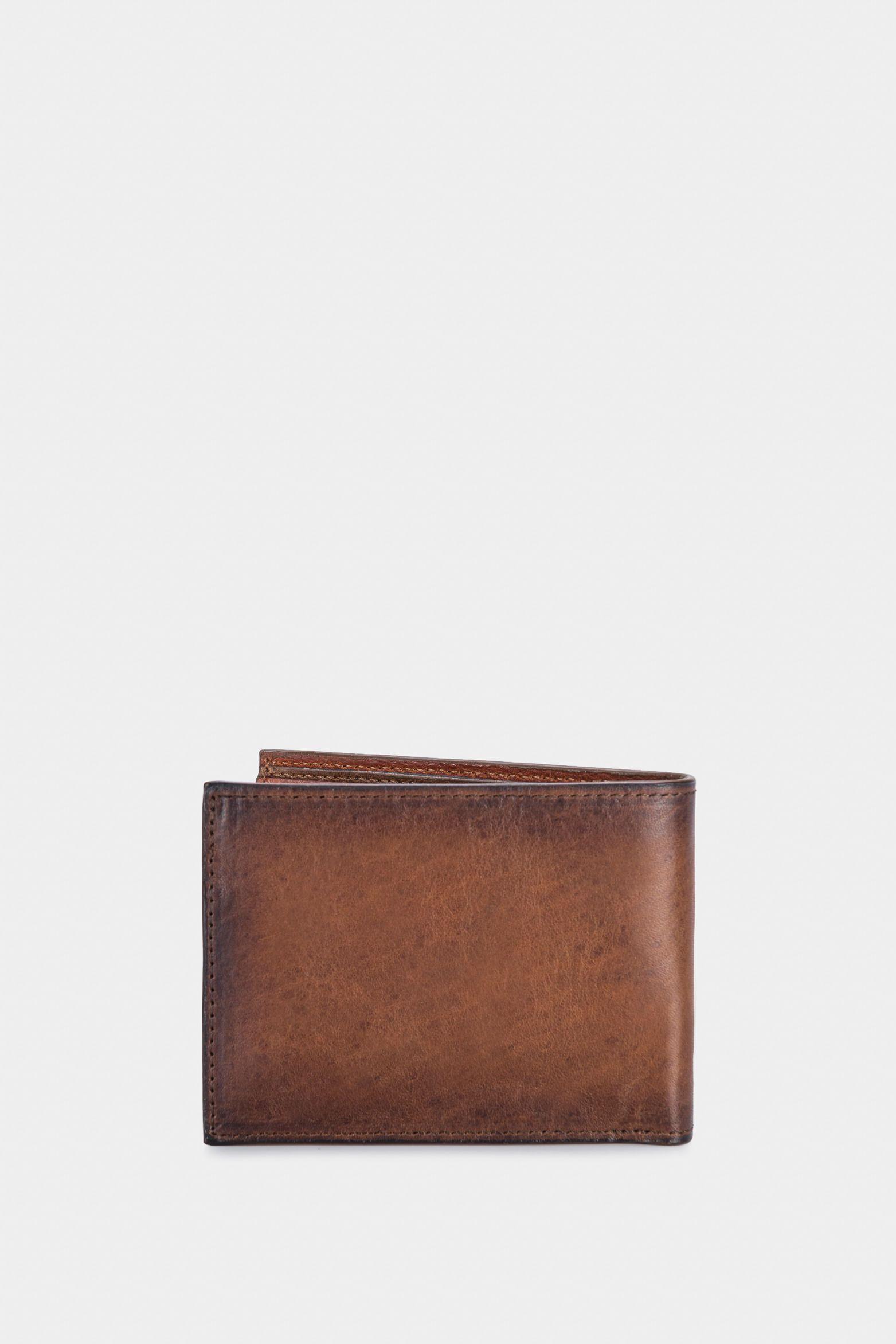 Billetera onix de cuero para hombre múltiples compartimentos café-2