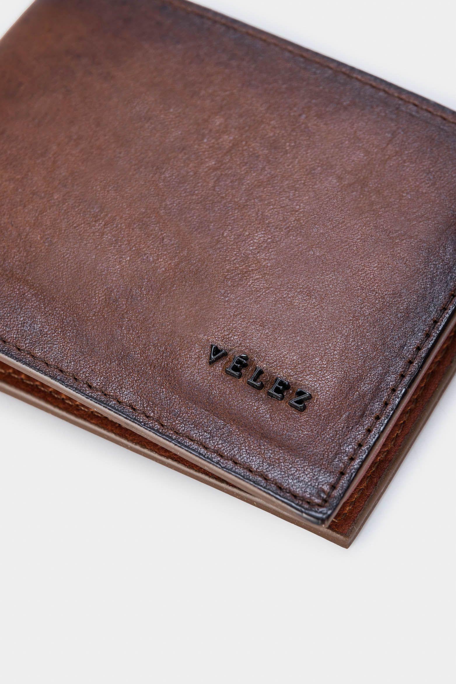 Billetera onix de cuero para hombre múltiples compartimentos café-3