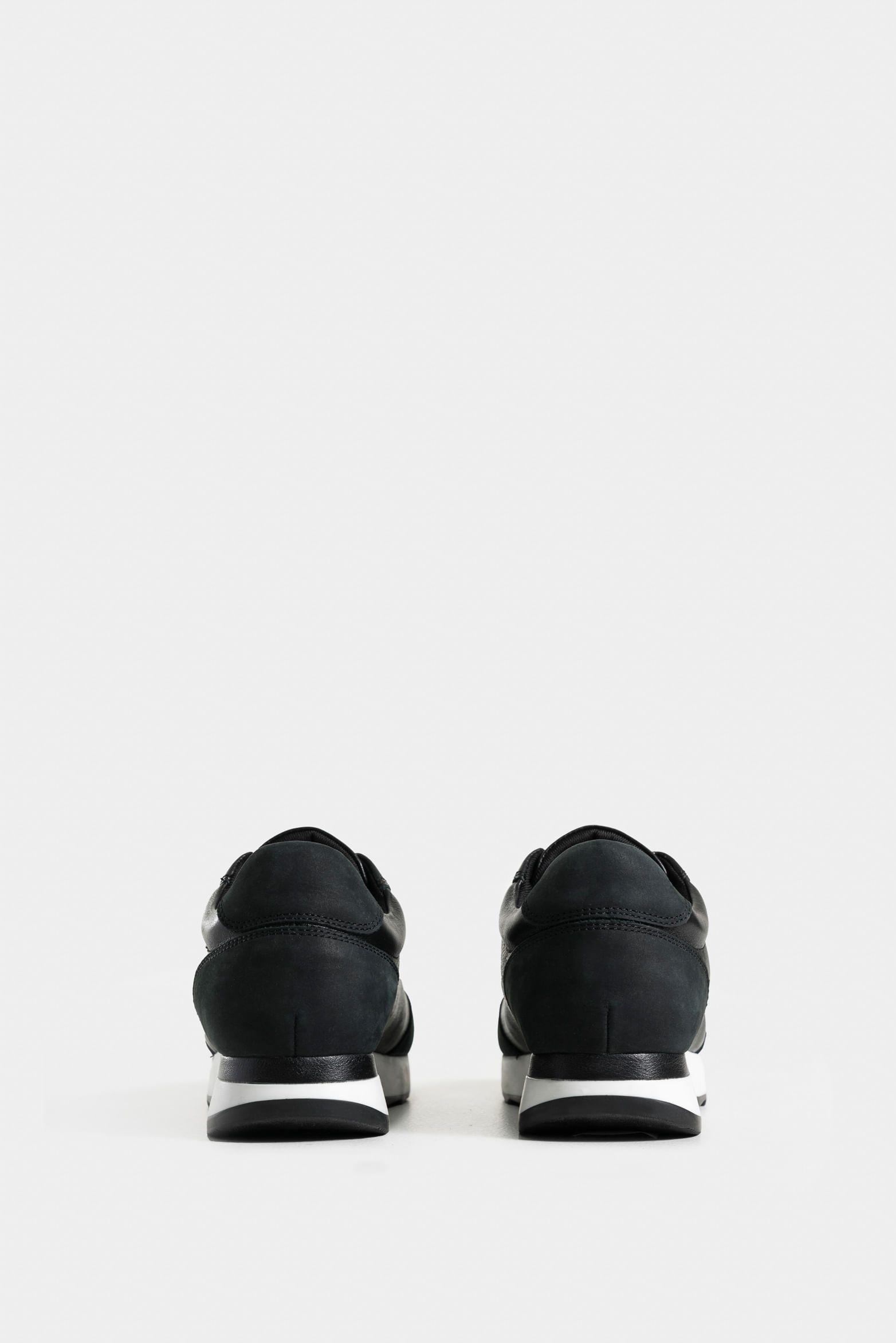 Mocasines zipa de cuero para mujer detalles millaré negro-2