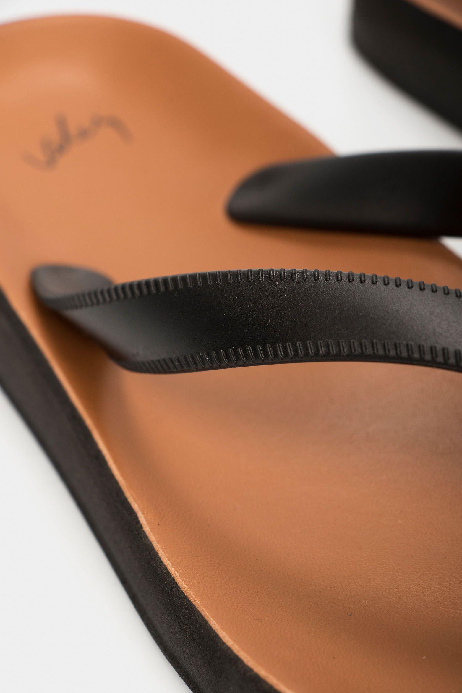 Vélez Sandalia Playera Jamaica Cuero Mujer Herraje Vz Negro-5