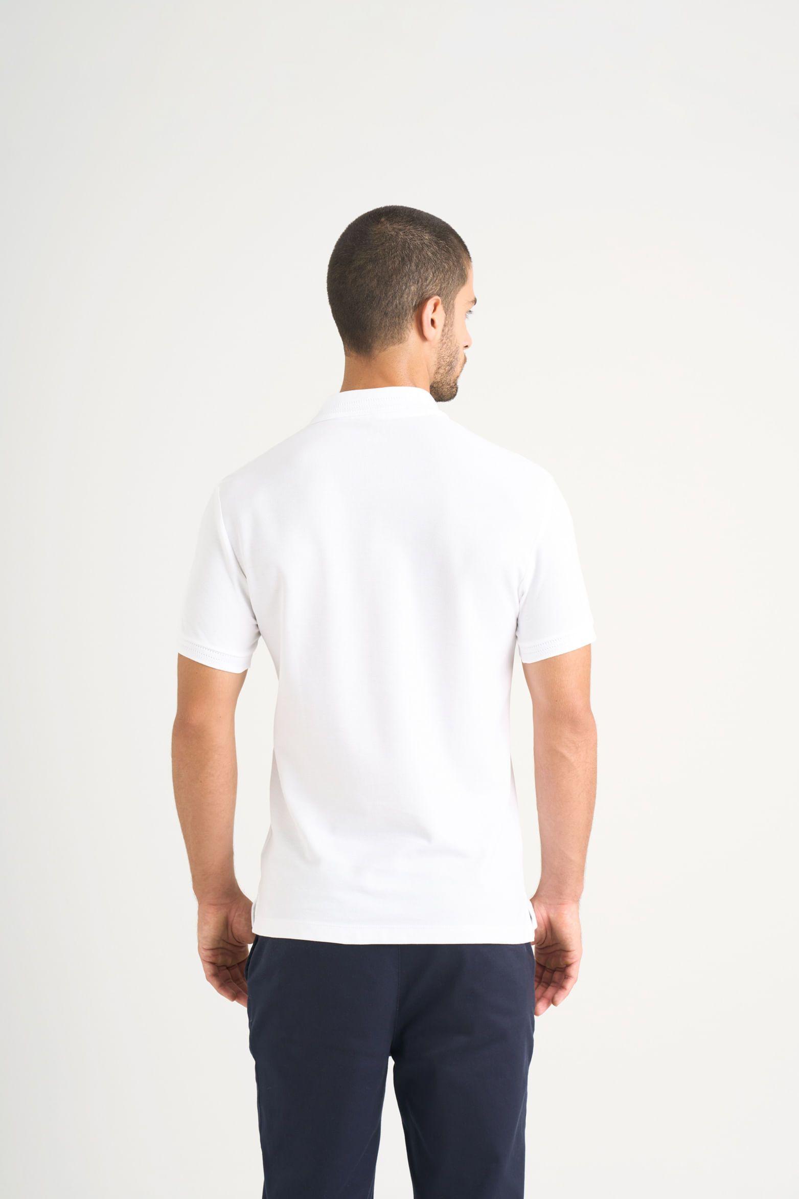 Vélez Polera Polo Summer Para Hombre Semi Ajustada Blanco-5