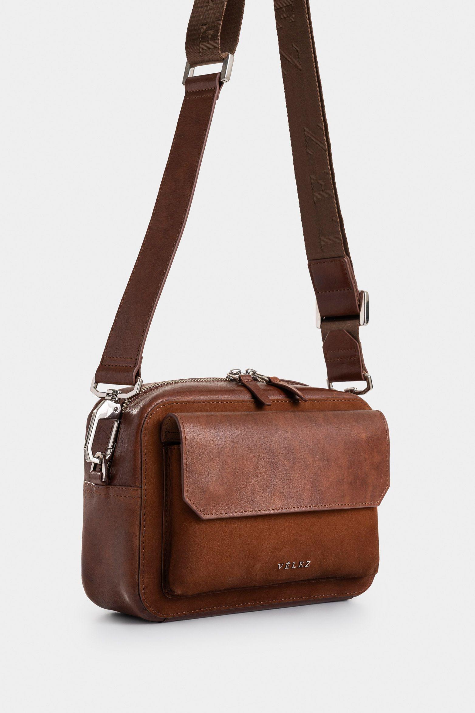 Manos libres Polaris de cuero para hombre silueta cuadrada miel-1