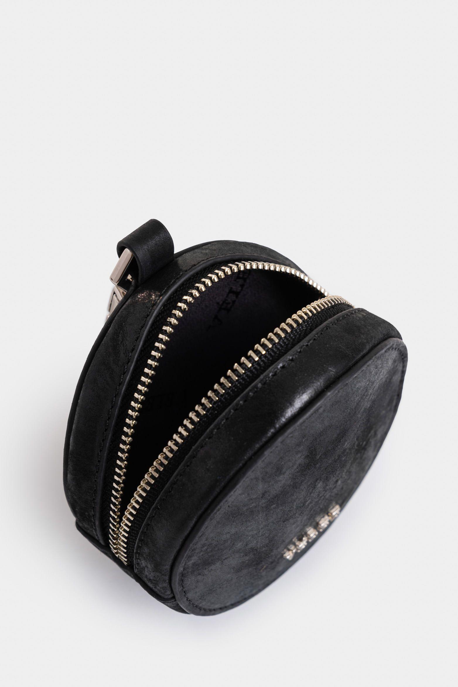 Vélez Monedero Baby De Cuero Para Mujer Versátil Negro-5