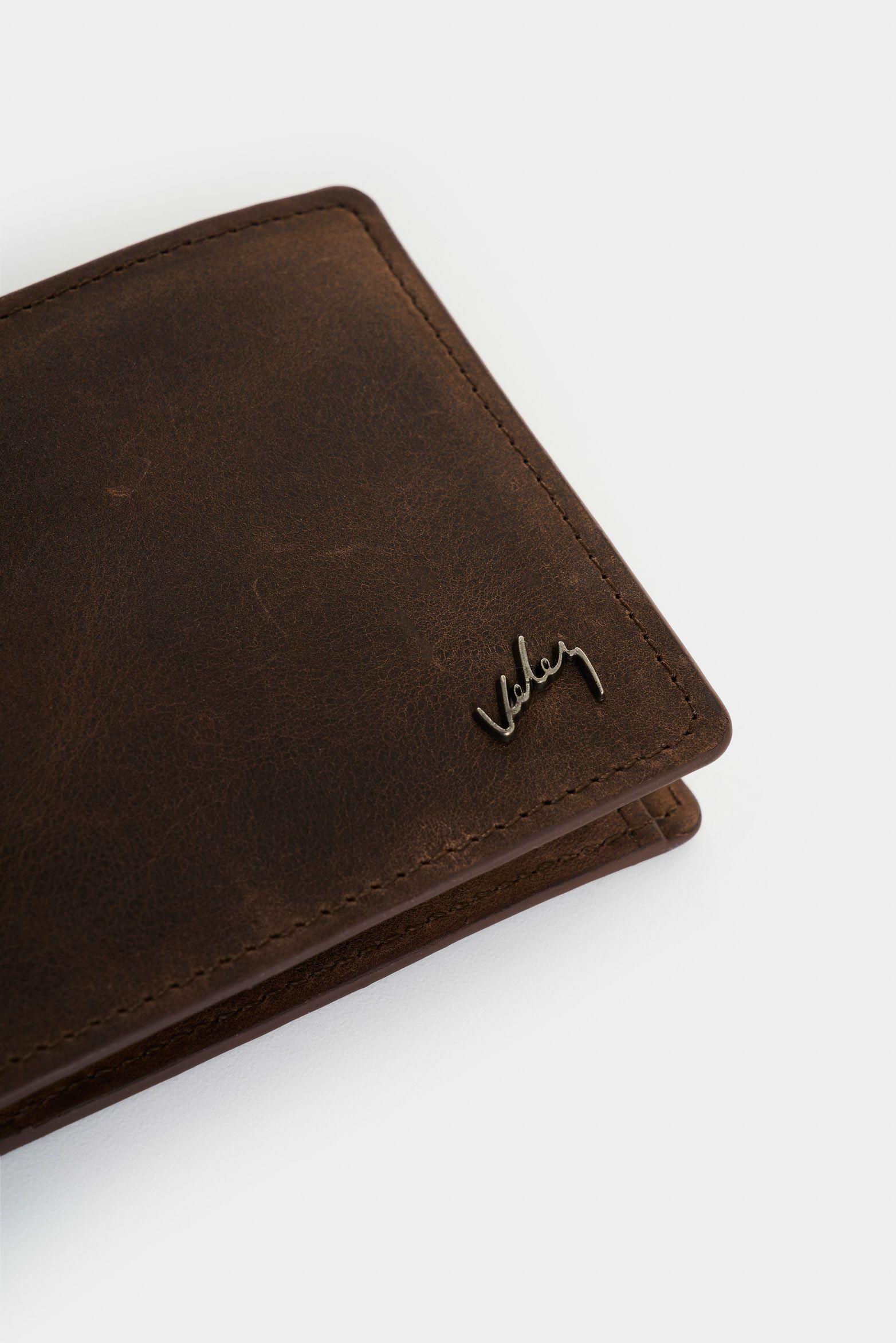 Vélez Billetera Terra Cuero Hombre Interior Contraste Cafe-3