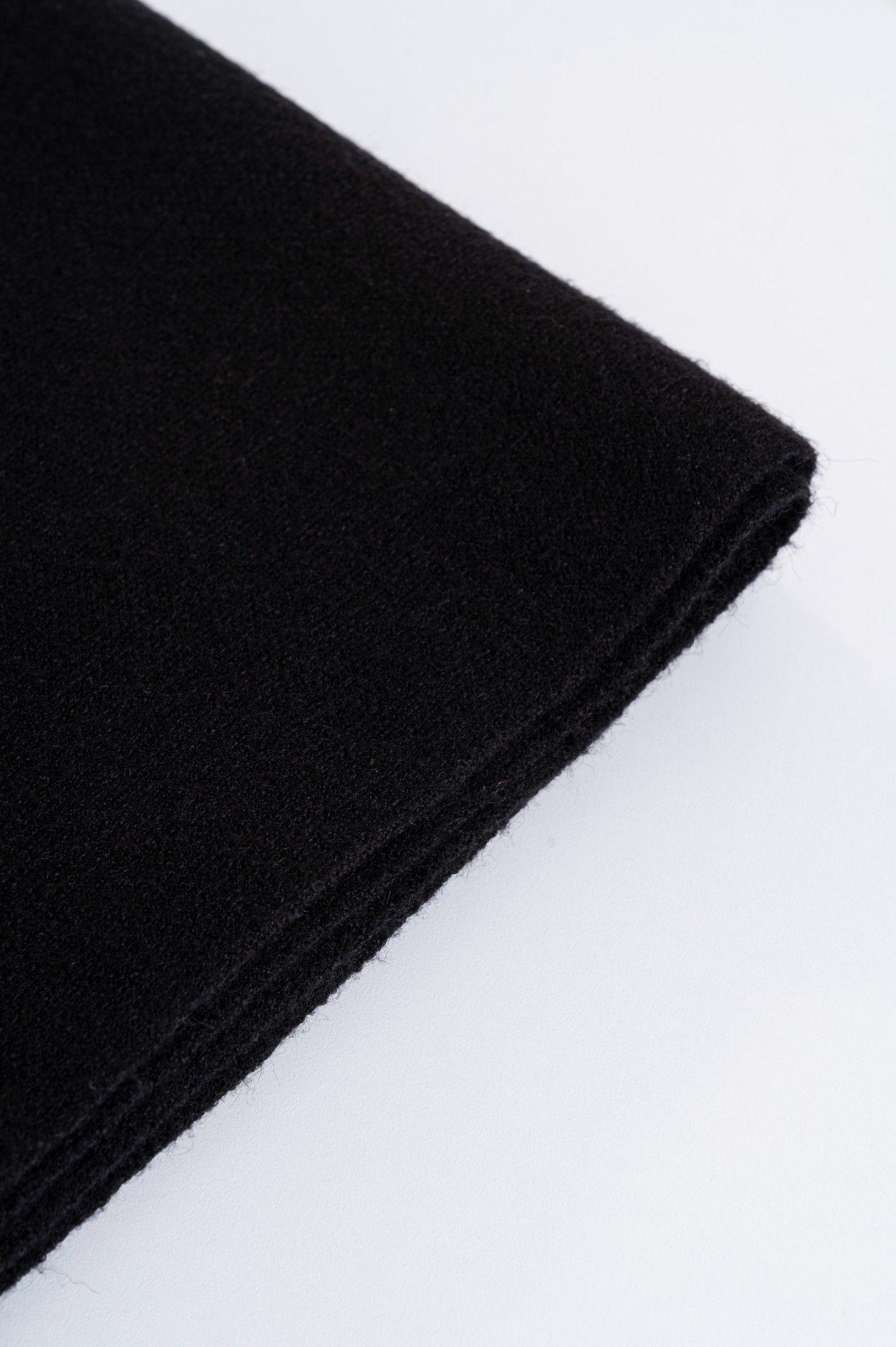 Vélez Bufanda Lucca Monocolor Para Hombre Detalle Cuero Negro-3
