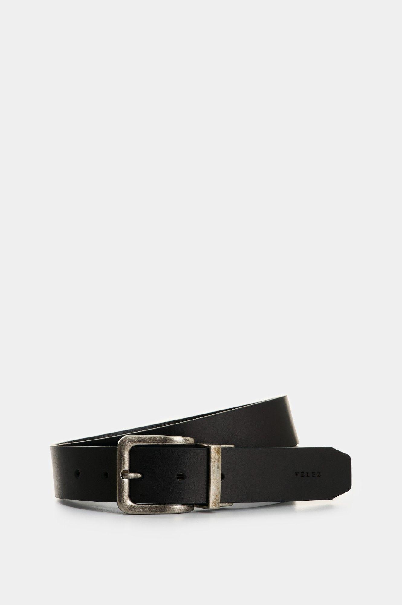 Vélez Cinturón Doble Faz Cuero Hombre Efos Combinado-0