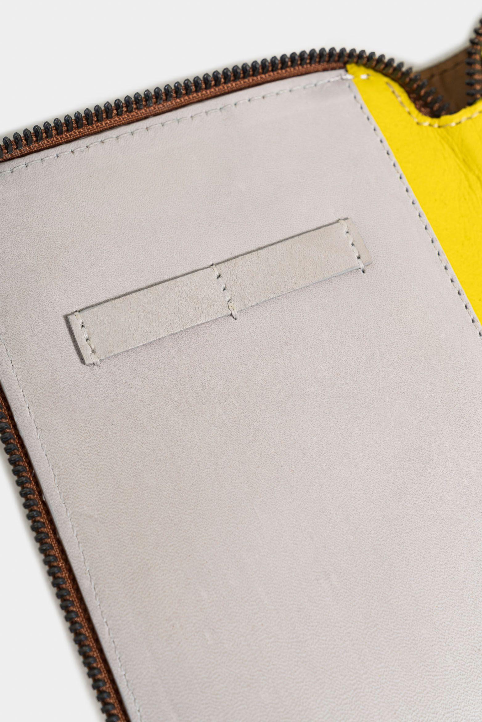 Vélez Porta Pasaporte De Cuero Para Mujer Diamante Miel-4