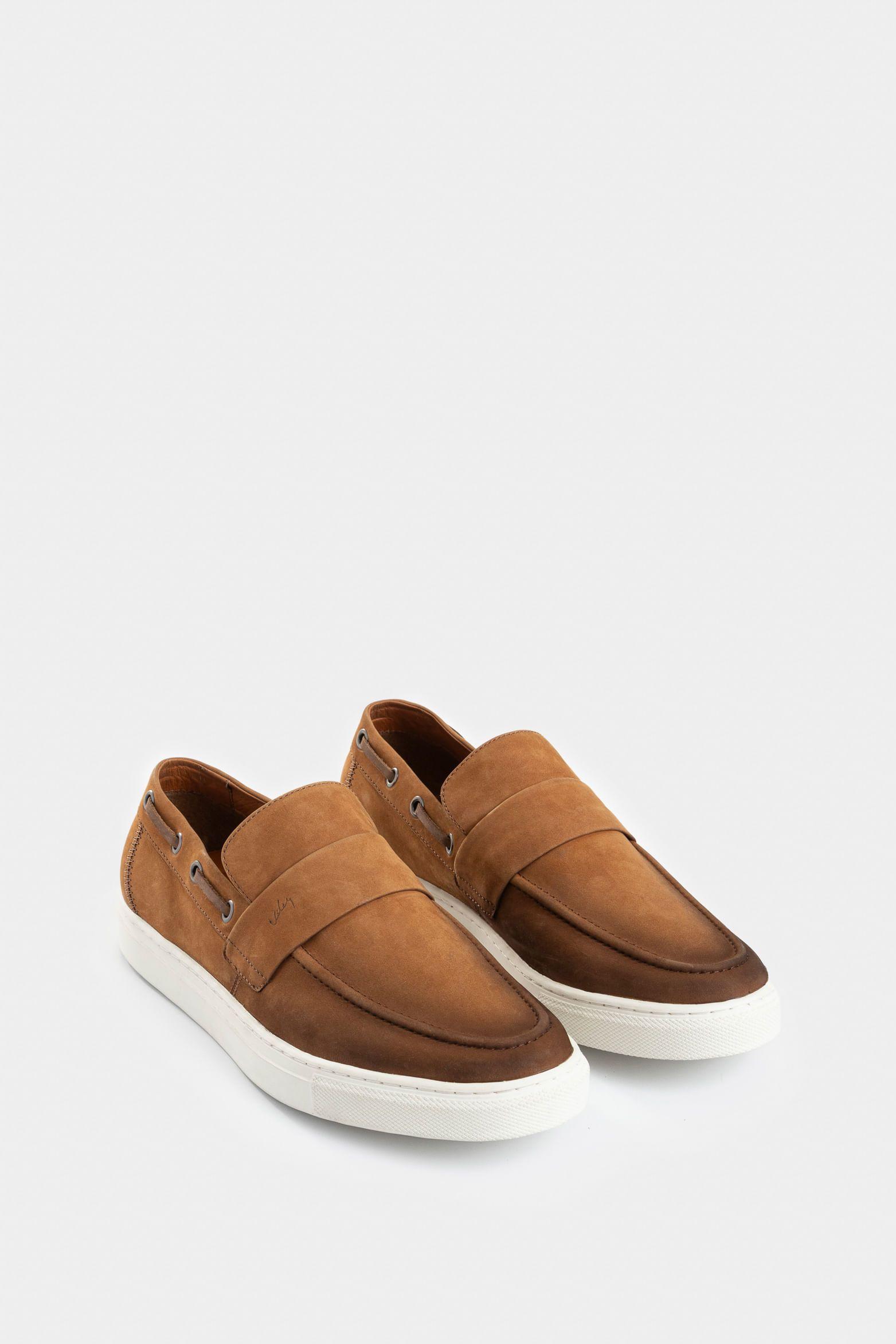 Vélez Mocasín Brescia Cuero Gamuzado Hombre  Envejecido Miel-1