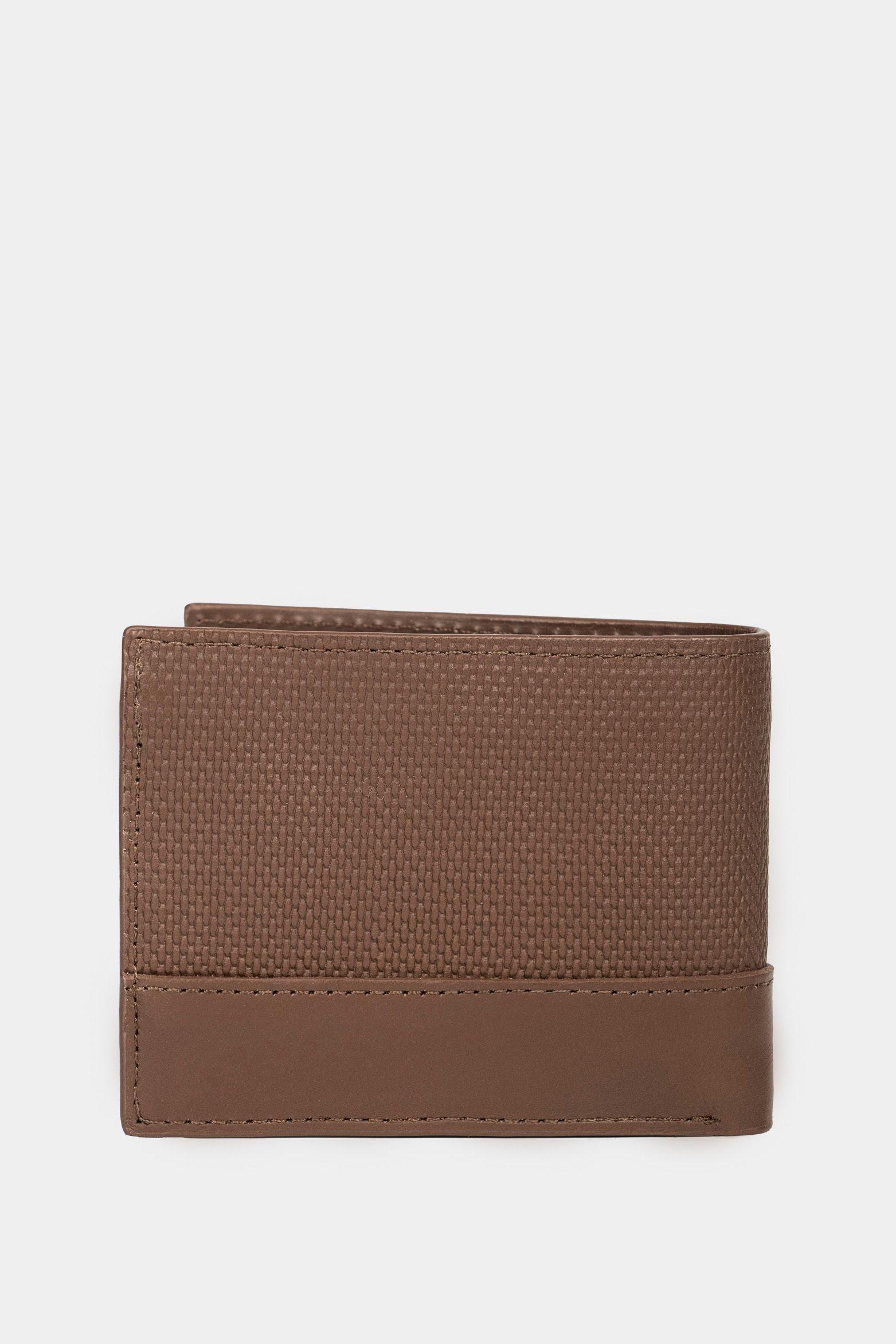 Billetera dante de cuero para hombre grabado placa lego Cafe-2