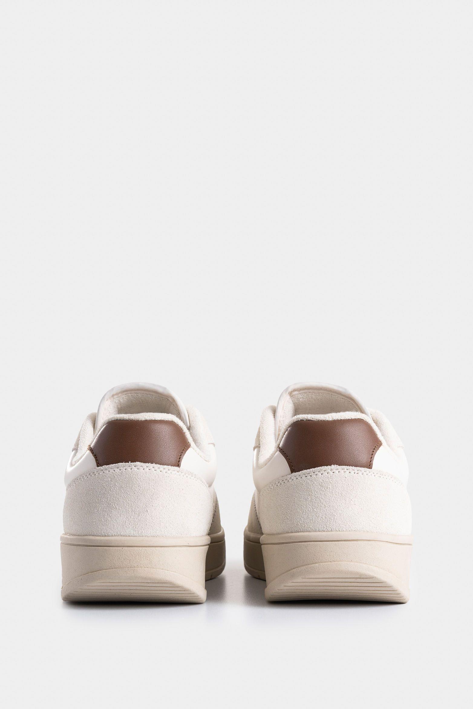 Tenis Lyra de cuero para hombre suela extra liviana blanco-2