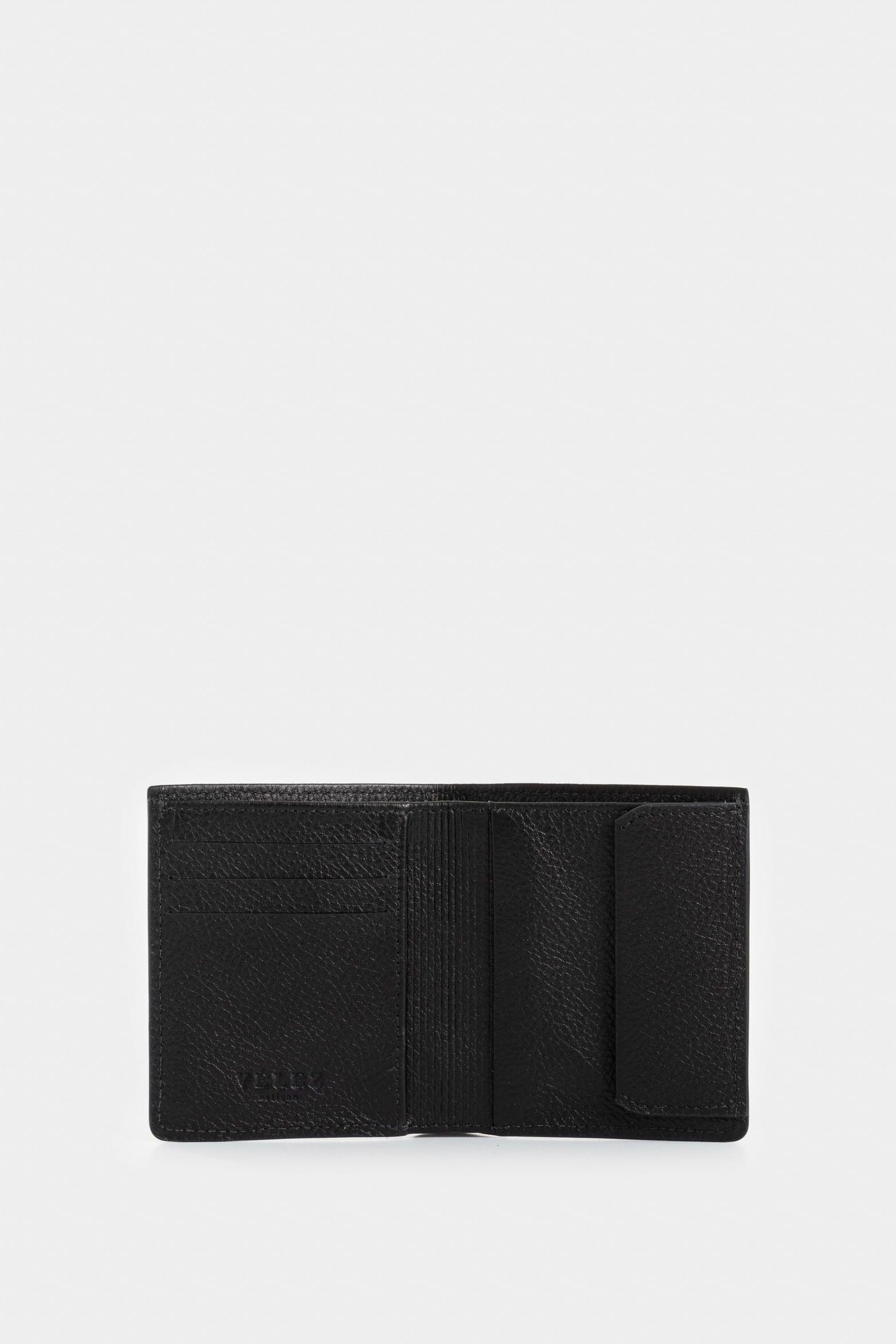 Billetera Sorrento de cuero para hombre casual negro-2