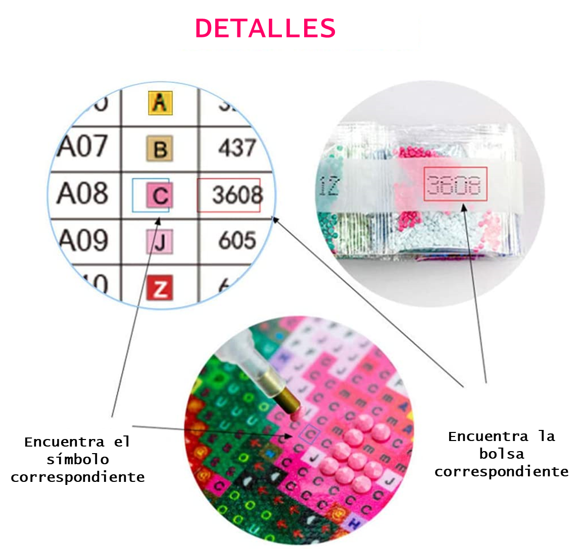 Kit bordado o pintura por diamante París 30x40-3