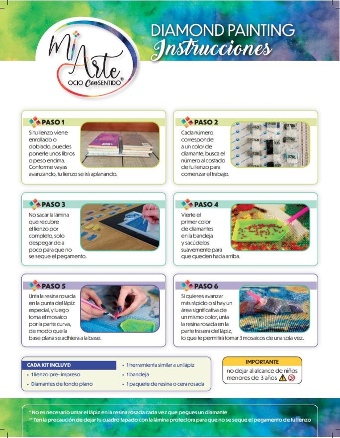 Kit bordado o pintura por diamante Café Arlés Van Gogh 30x40-4