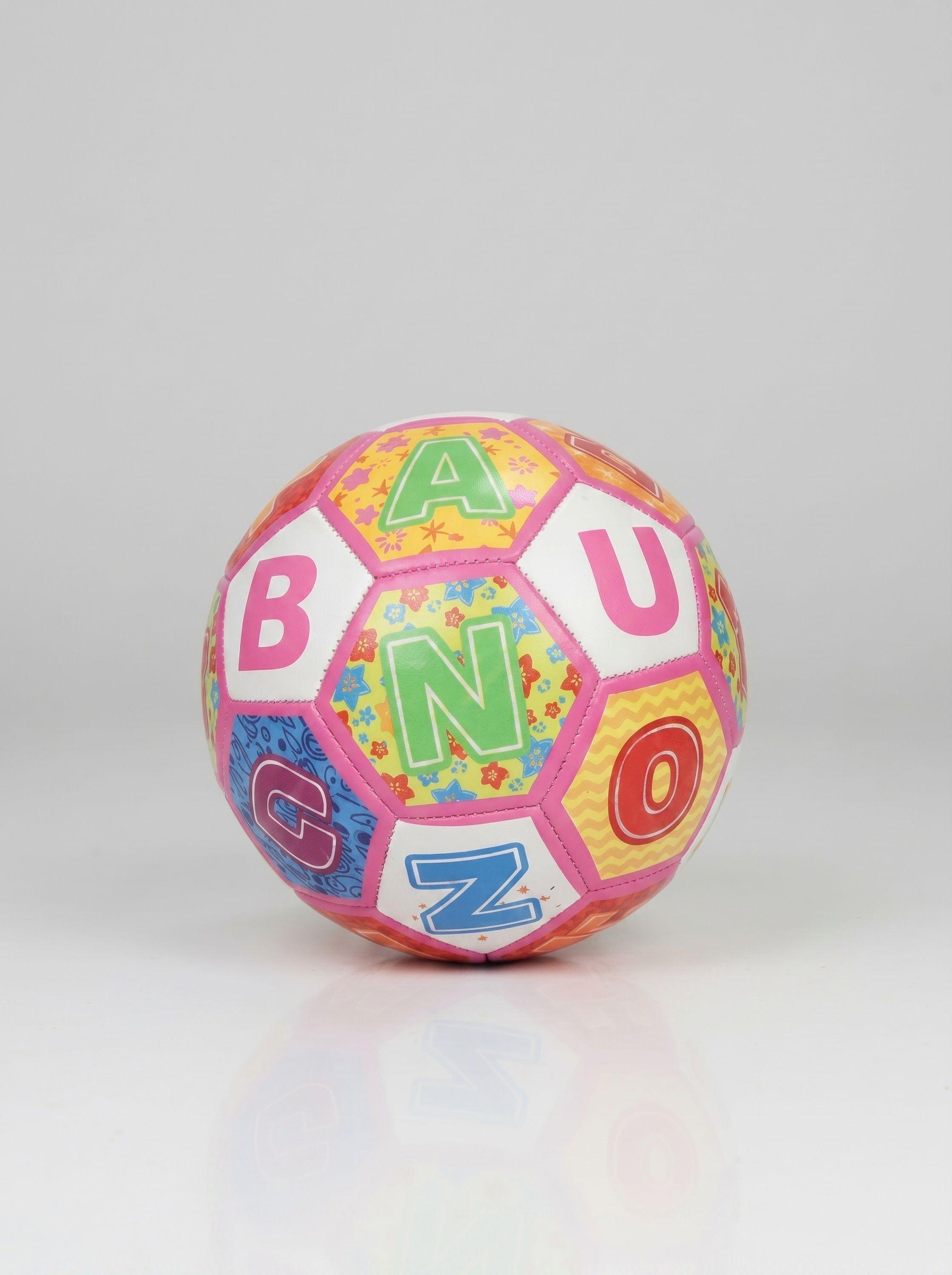 Balón De Futbol Didáctico Letras Rosa-4