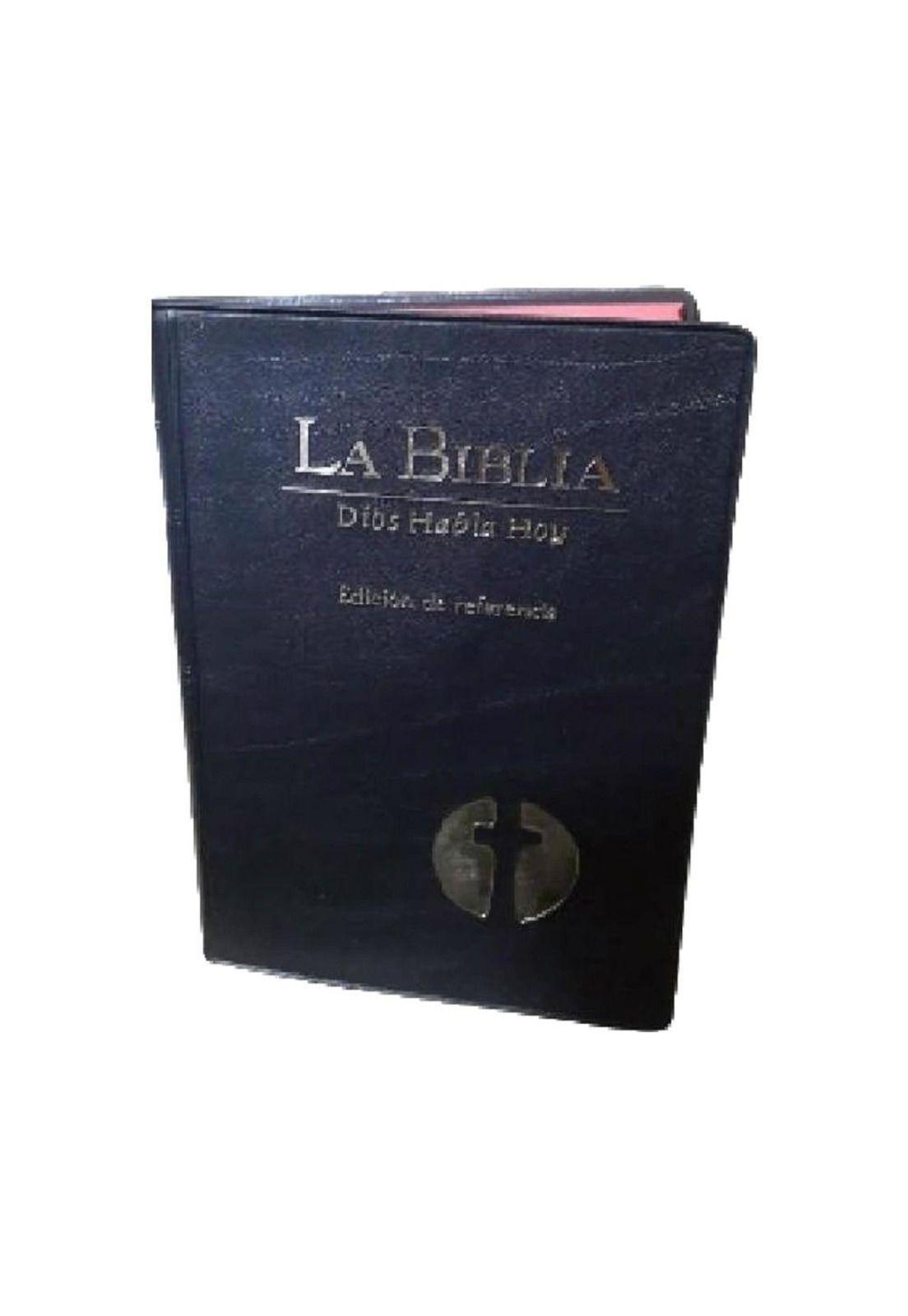 Biblia Negra con Canto de color rojo Dios Habla hoy PB-A7-2