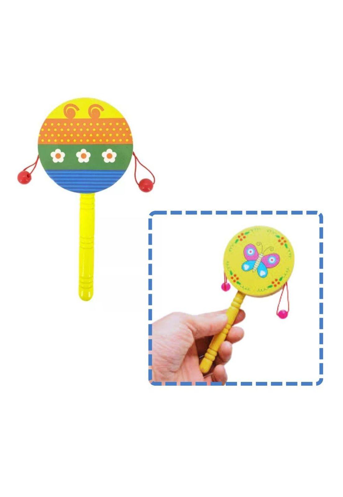 Tamborcito infantil de madera, diferentes diseños PB-C10-2