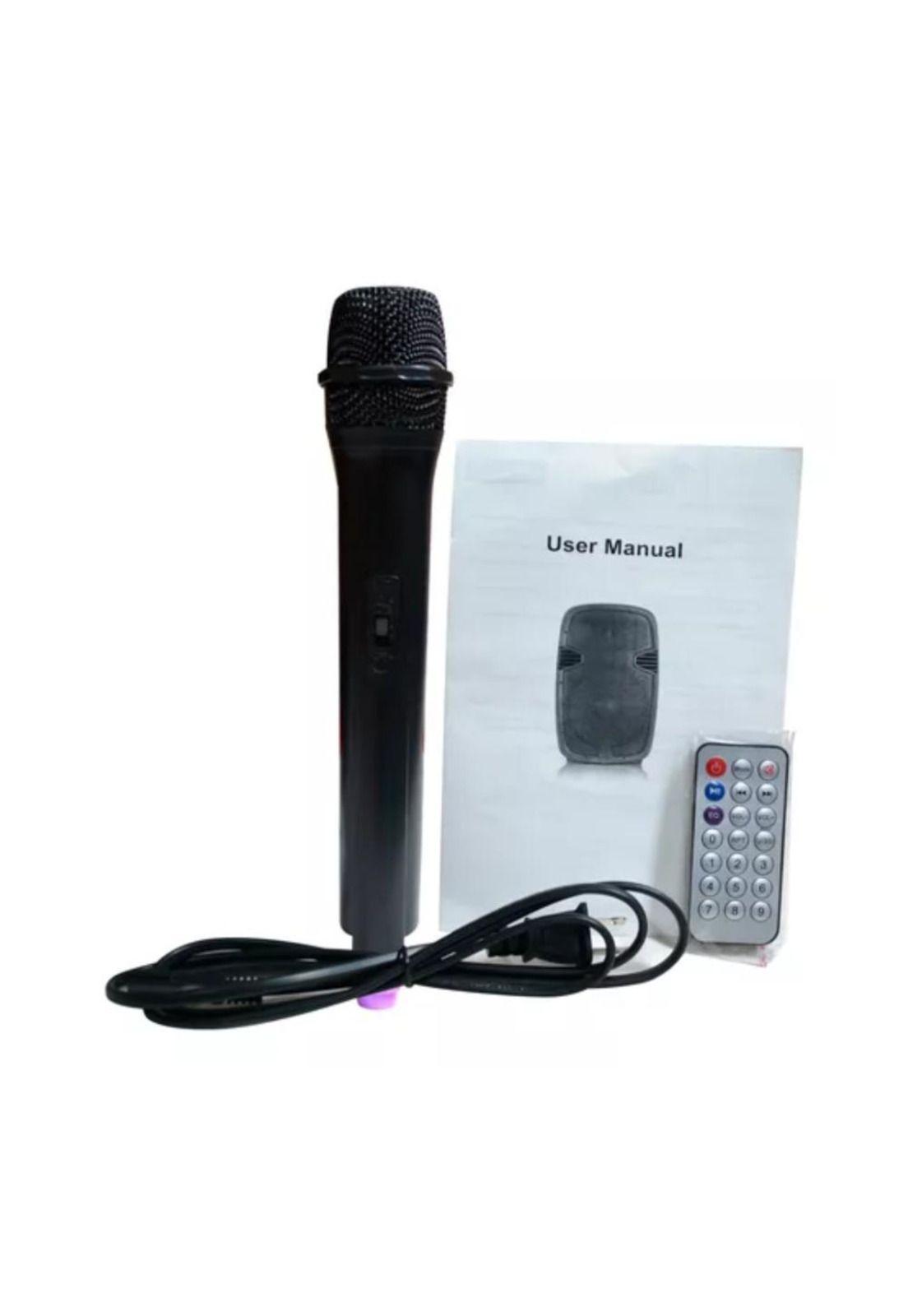 Caja Portátil c/mic recarg. 10´´ BT MP3 FM 80w RMS Titaniux PB-E2-0