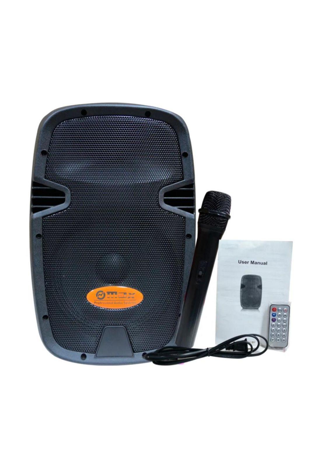 Caja Portátil c/mic recarg. 10´´ BT MP3 FM 80w RMS Titaniux PB-E2-5