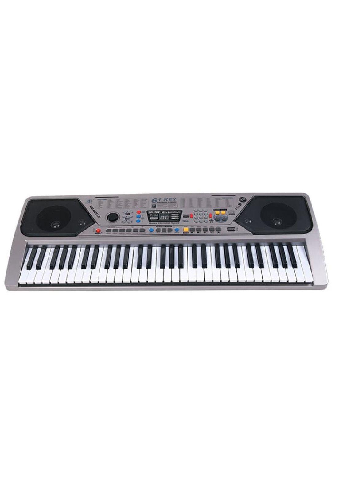 Teclado Piano Electrónico Micrófono Usb 61 Teclas Mq-001 PA-K0-0