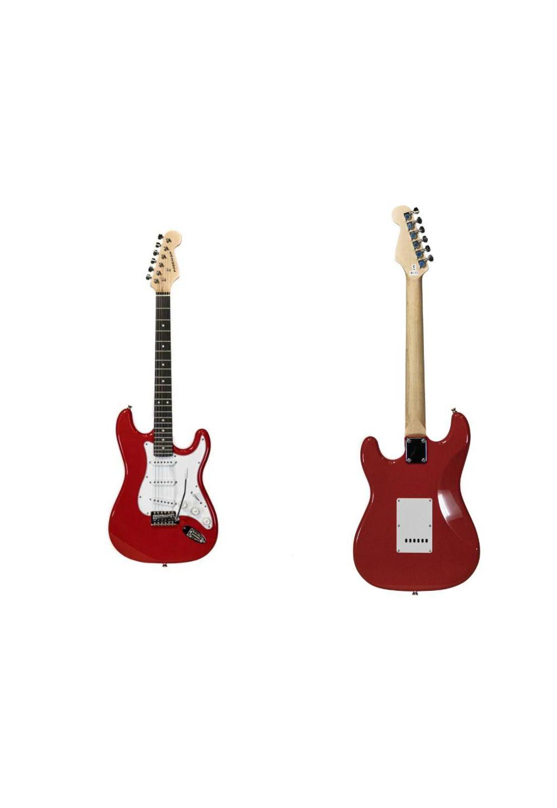 Guitarra eléctrica Freeman Pack Full Rock Stratocaster-Rojo PA-G1E3-4