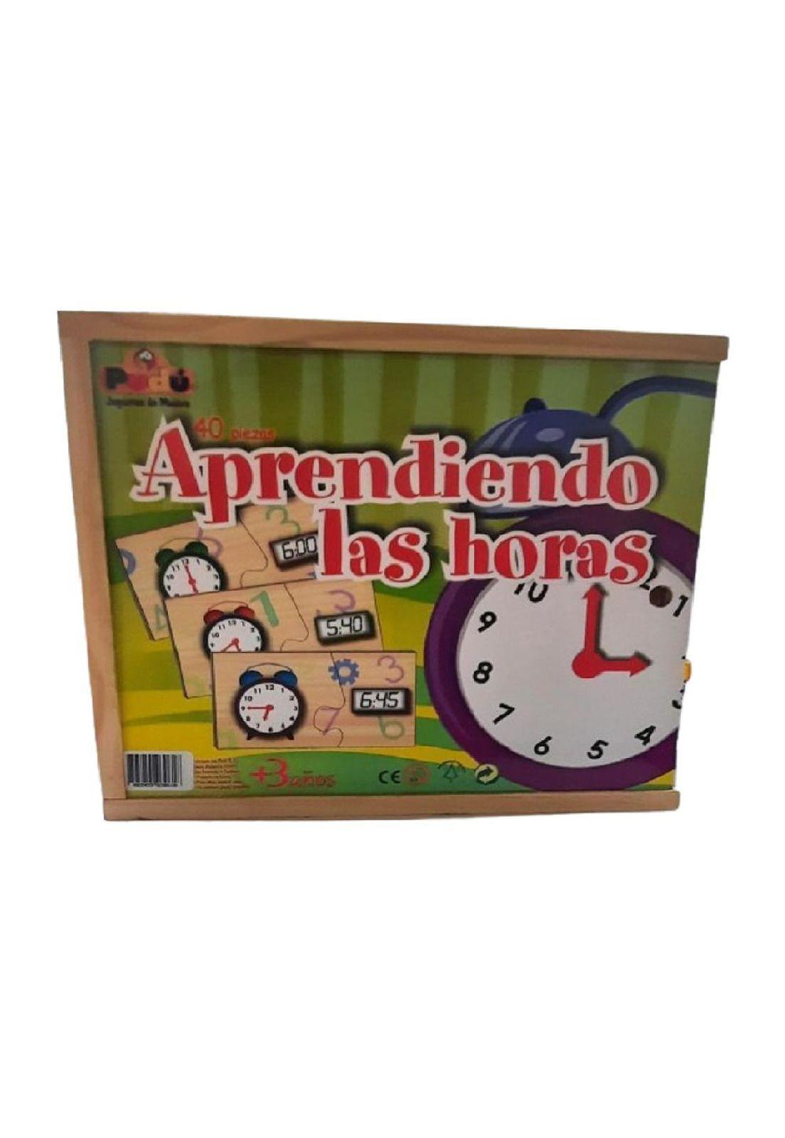 Puzzle de aprendizaje con 40 piezas sobre las horas PB-C3-0