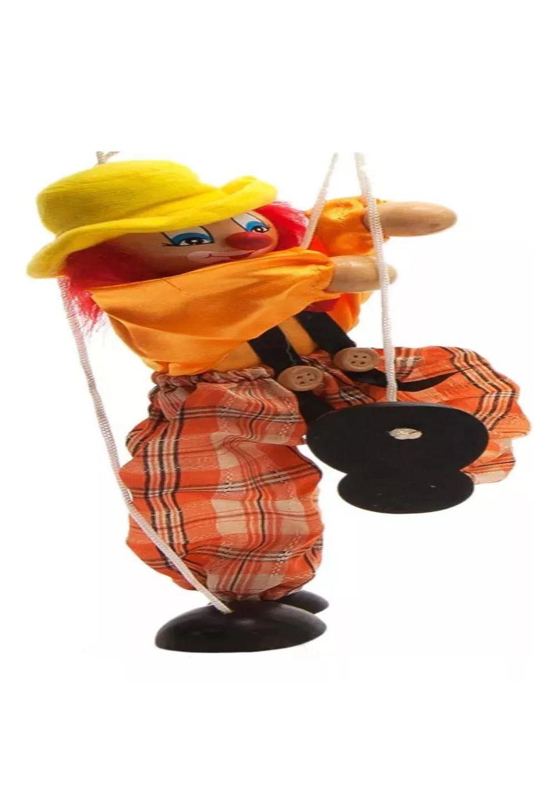 Marioneta títere, diseño de payaso de juguete color amarillo PB-C11-1