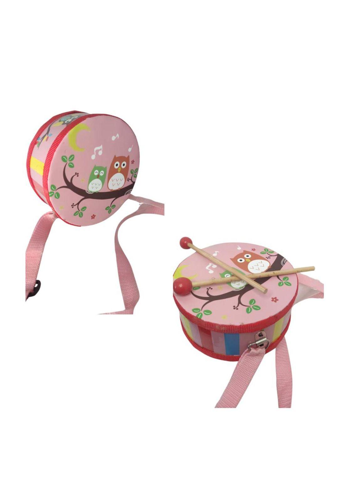 Tamboril musical infantil diseño de búhos PB-C8-2