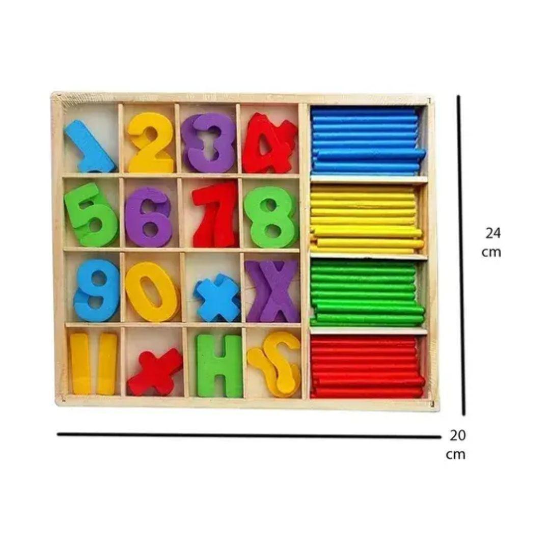 Juego Didáctico Operaciones matemáticas Madera Montessori -3