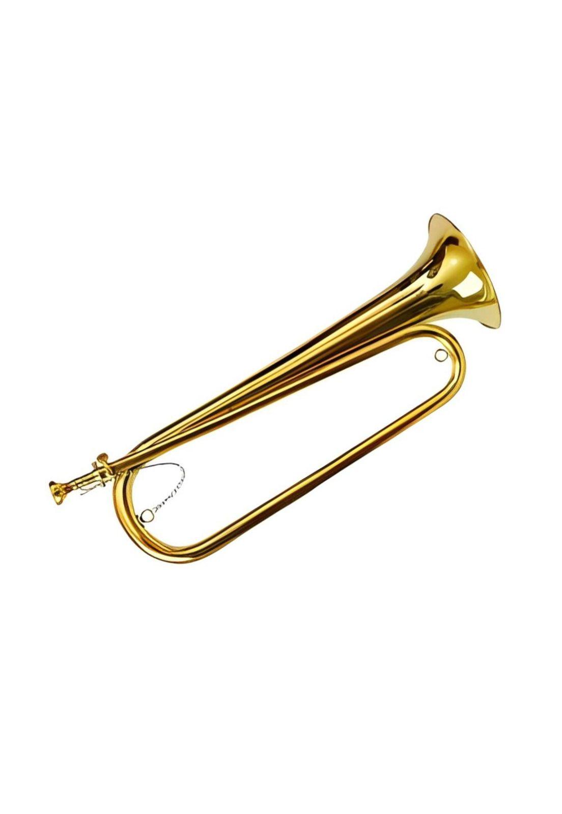 Corneta Grande Dorada  Con Case Etinger  PA-H1E1-1