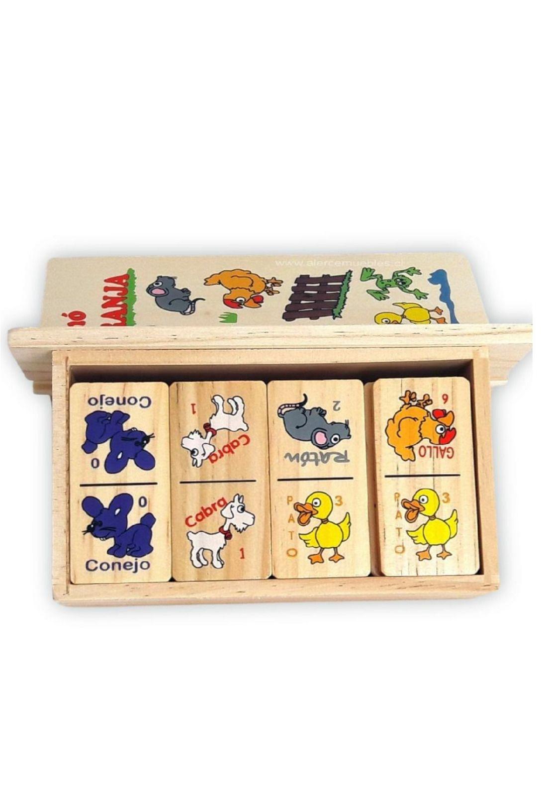 Domino de granja de madera para niños PB-C1-0