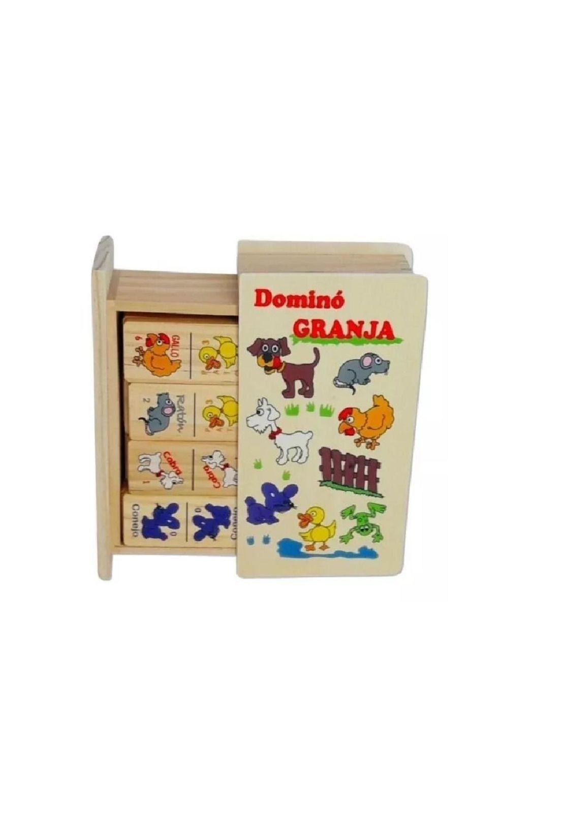 Domino de granja de madera para niños PB-C1-2