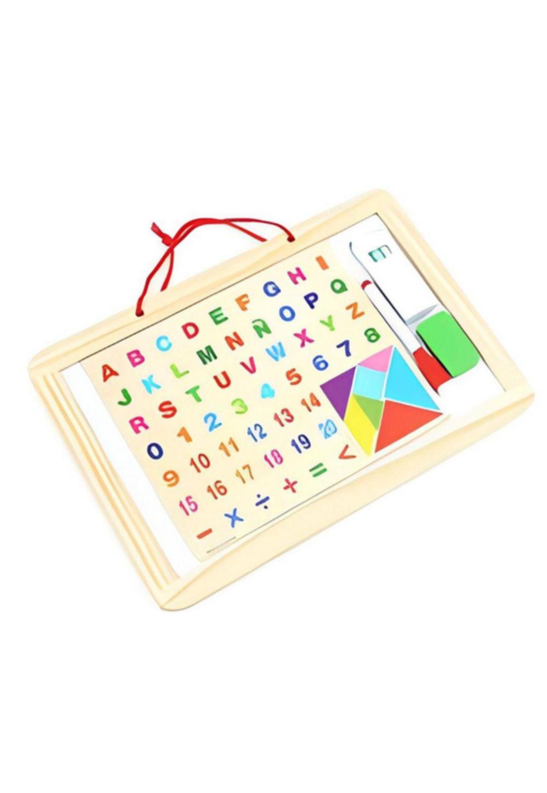 Pizarra magnética didáctica con letra y número PB-C7-1