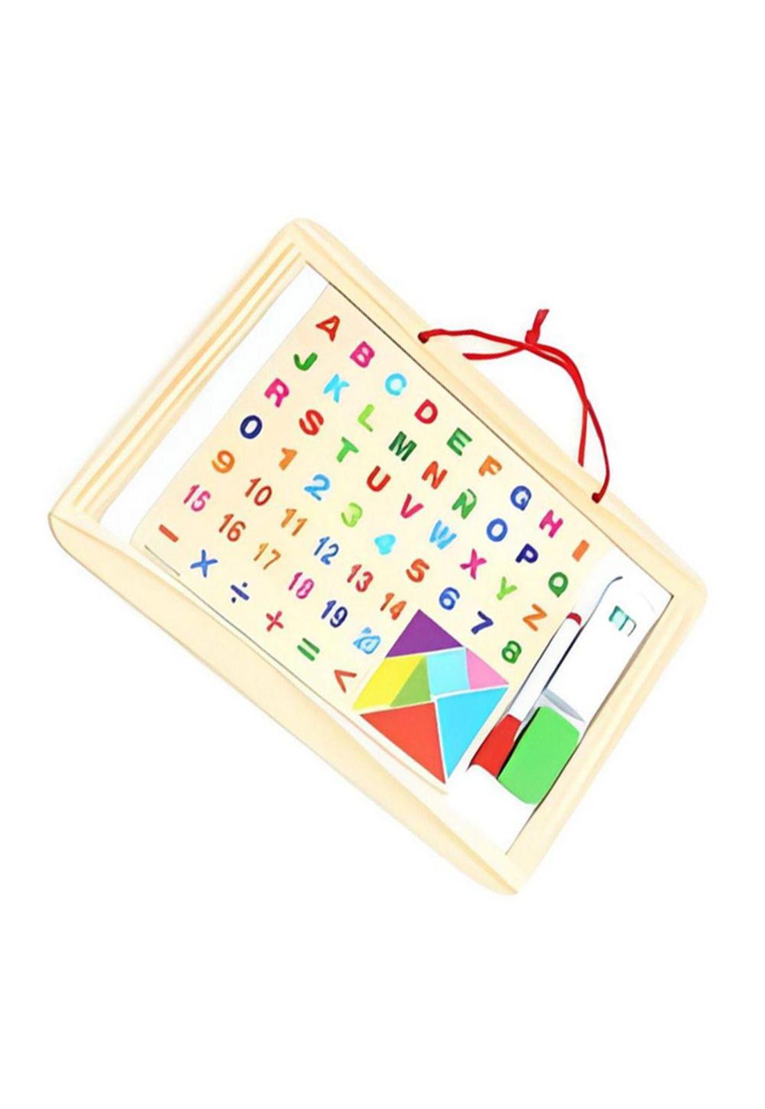 Pizarra magnética didáctica con letra y número PB-C7-2