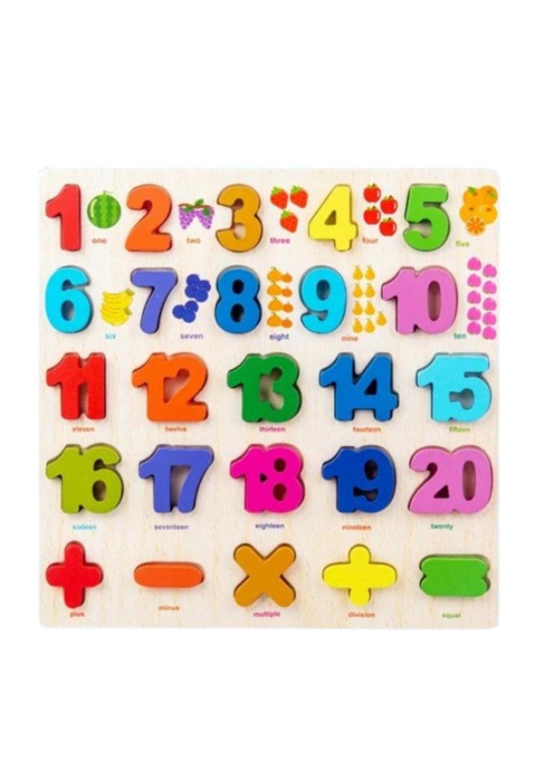 Encaje Numeros 1 al 20. Español - Ingles PB-C4-2