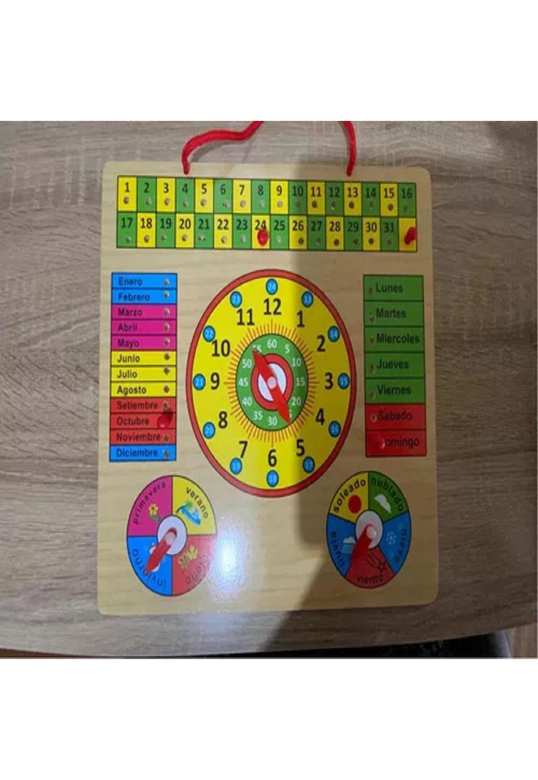 Tablero reloj, calendario Montessori Artidix PB-C3-2
