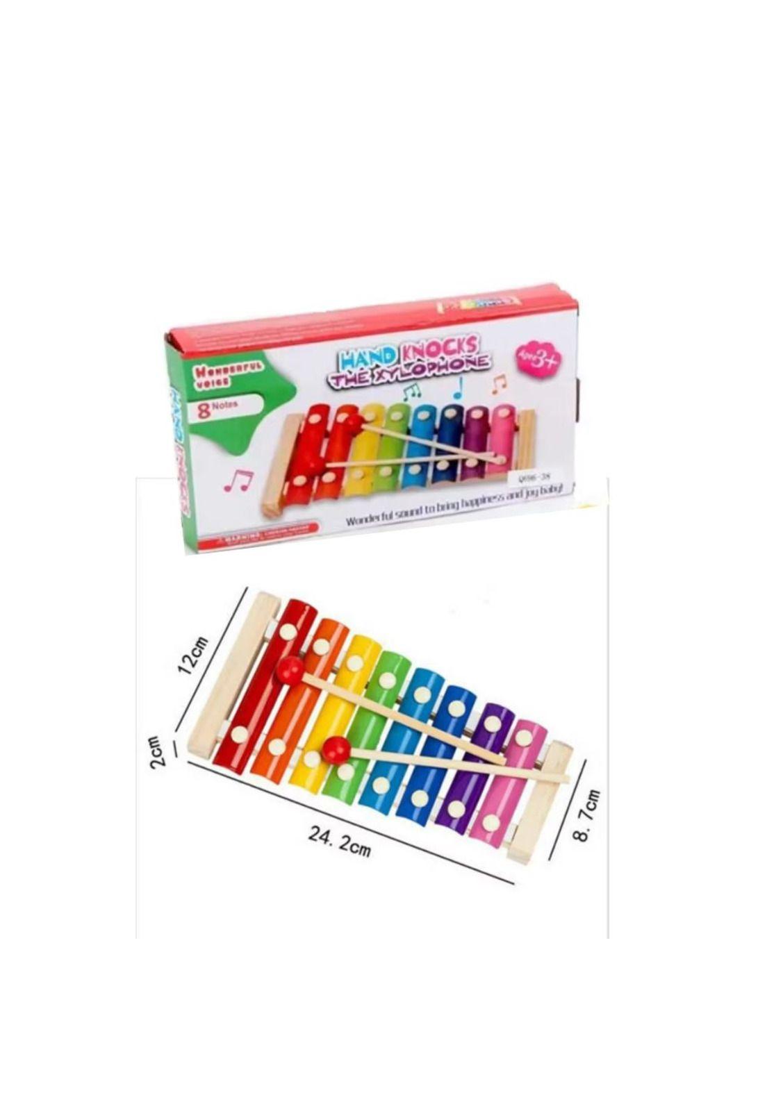 Metalófono xilófono 8 notas cromáticas colores-2