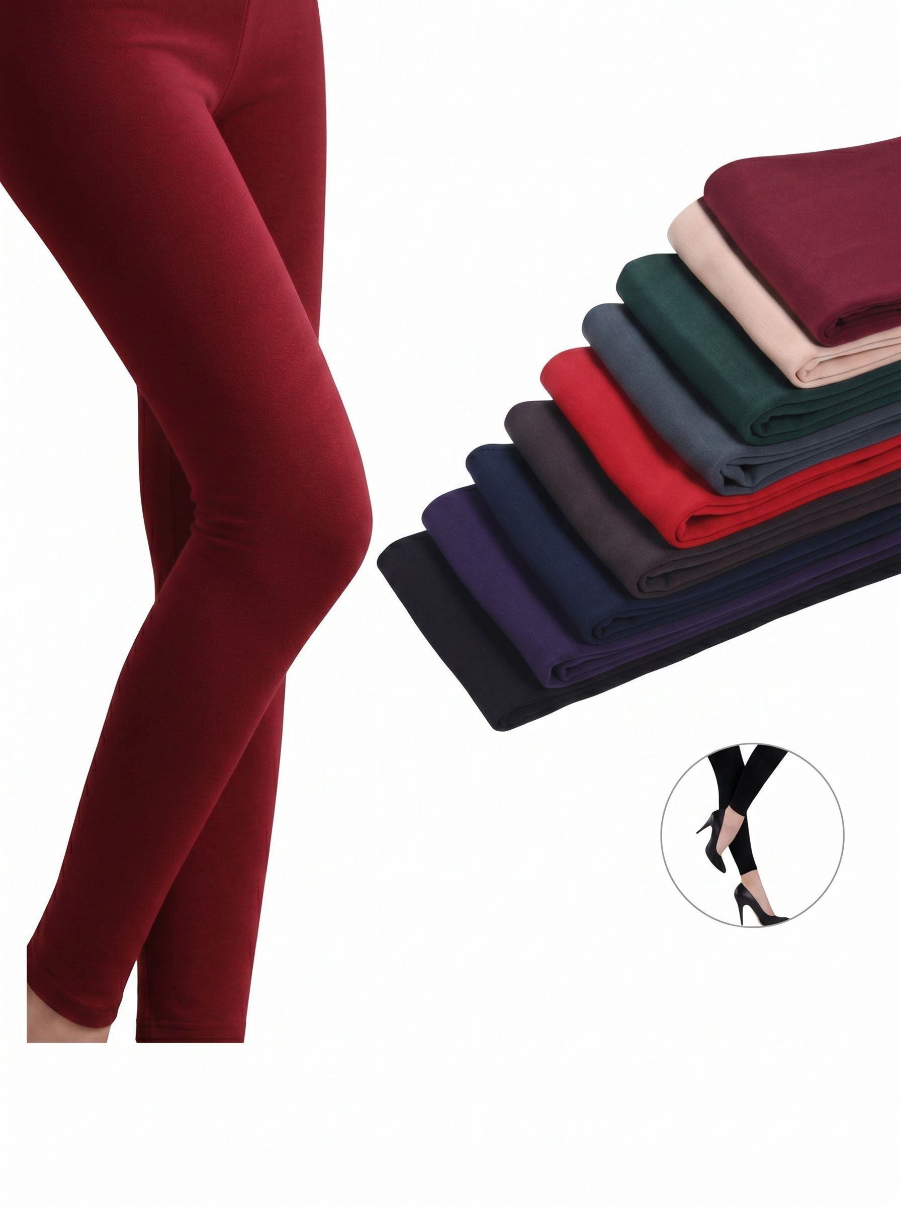 Panty De Polar Térmica Reforzada Invierno Color Terracota-1