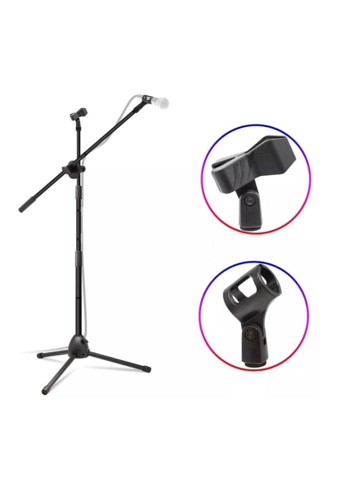 Atril Para Micrófono con Boom Metálico Doble Universal PB-F3-6