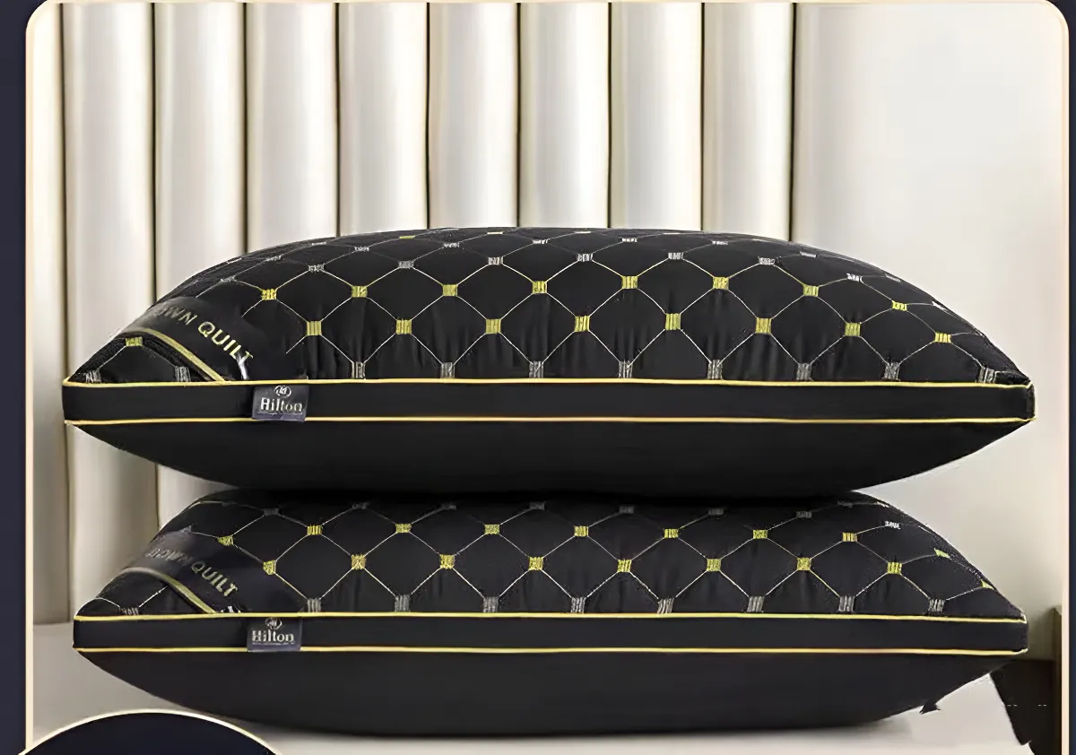 Almohadas Premium Pack ( 02 Unidad ) 50 X 70 Cm W.m Gz Negro-2