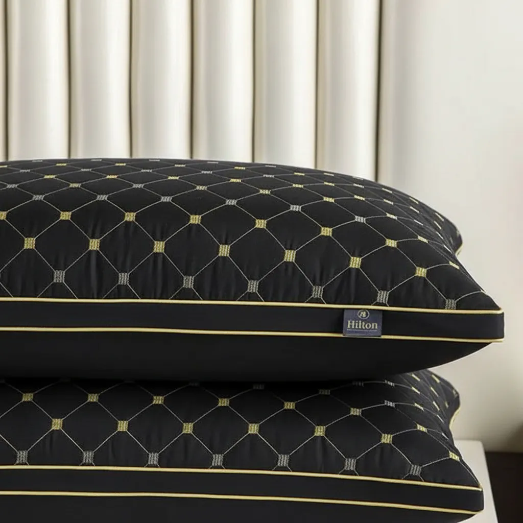 Almohadas Premium Pack ( 02 Unidad ) 50 X 70 Cm W.m Gz Negro-4