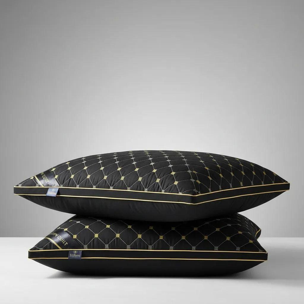 Almohadas Premium Pack ( 02 Unidad ) 50 X 70 Cm W.m Gz Negro-6