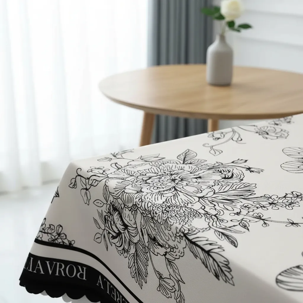 Mantel Rectangular 1.5x2.3 Mas 6 Fundas De Sillas W.m G Z Blanco Mariposa-5