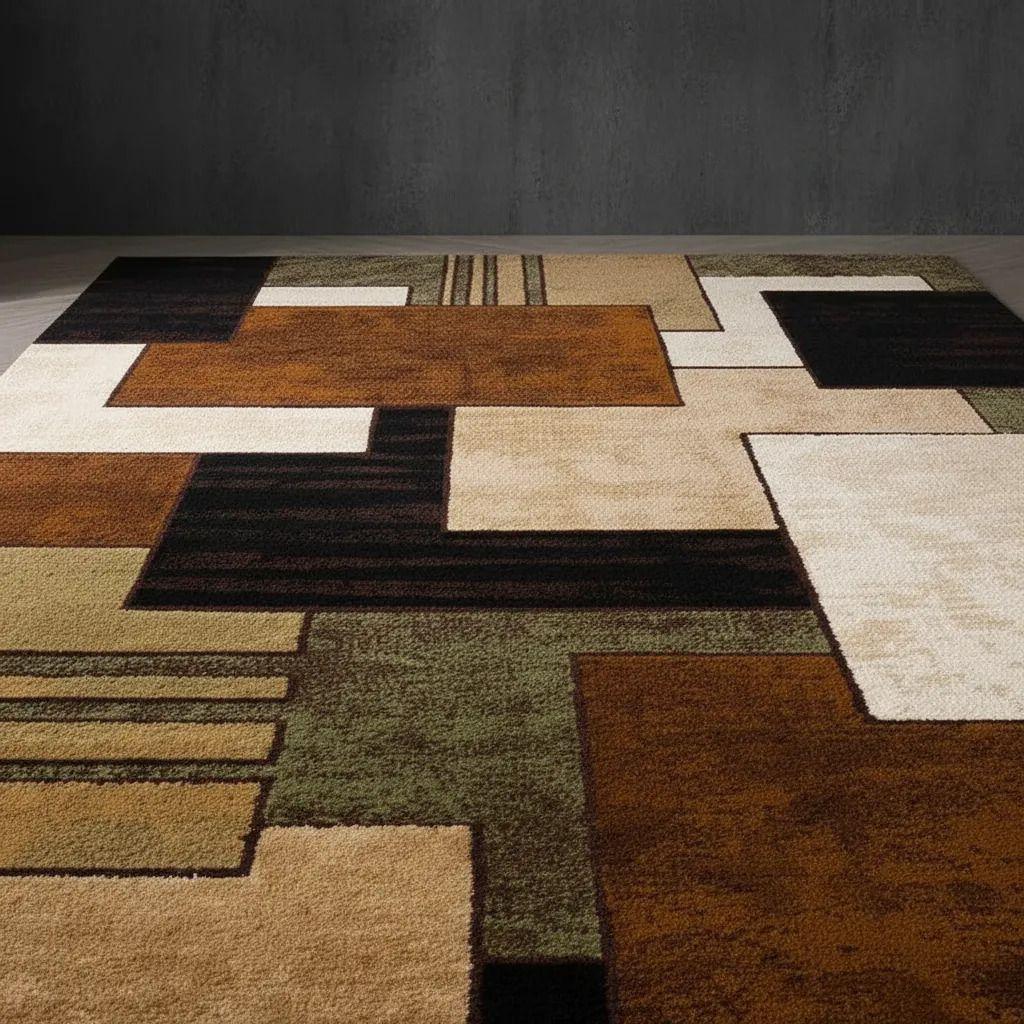 Alfombra Pasillera 3d Decorativa W.m G Moderna 1.8 M 60 Cm Café Cuadros café-3